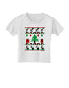 Tree with Gifts Ugly Christmas Sweater Toddler T-Shirt-Toddler T-Shirt-TooLoud-White-2T-Davson Sales