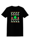 Tree with Gifts Ugly Christmas Sweater Womens Dark T-Shirt-TooLoud-Black-X-Small-Davson Sales