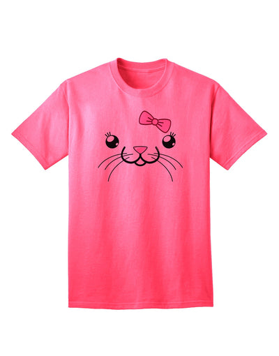 Trendy and Adorable: Kyu-T Face - Tinya Cute Girl Mouse Adult T-Shirt-Mens T-shirts-TooLoud-Neon-Pink-Small-Davson Sales