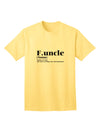 Trendy and Playful: TooLoud's Funcle - Fun Uncle Adult T-Shirt-Mens T-shirts-TooLoud-Yellow-Small-Davson Sales