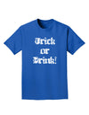 Trick or Drink - Halloween Funny Adult Dark T-Shirt-Mens T-Shirt-TooLoud-Royal-Blue-Small-Davson Sales