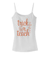 Trick or Teach Dark Womens V-Neck Dark T-Shirt-Womens V-Neck T-Shirts-TooLoud-White-Small-Davson Sales
