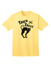 Trick or Treat - Adorable Black Cat Halloween Adult T-Shirt for Festive Fun-Mens T-shirts-TooLoud-Yellow-Small-Davson Sales