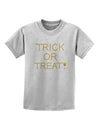 Trick or Treat Candy Corn Halloween Childrens T-Shirt-Childrens T-Shirt-TooLoud-AshGray-X-Small-Davson Sales