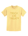 Trick or Treat Candy Corn Halloween Childrens T-Shirt-Childrens T-Shirt-TooLoud-Daffodil-Yellow-X-Small-Davson Sales