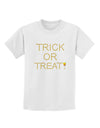 Trick or Treat Candy Corn Halloween Childrens T-Shirt-Childrens T-Shirt-TooLoud-White-X-Small-Davson Sales