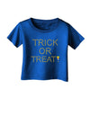 Trick or Treat Candy Corn Halloween Infant T-Shirt Dark-Infant T-Shirt-TooLoud-Red-06-Months-Davson Sales