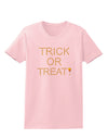 Trick or Treat Candy Corn Halloween Womens T-Shirt-Womens T-Shirt-TooLoud-PalePink-X-Small-Davson Sales