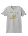 Trick or Treat Candy Corn Halloween Womens T-Shirt-Womens T-Shirt-TooLoud-AshGray-X-Small-Davson Sales