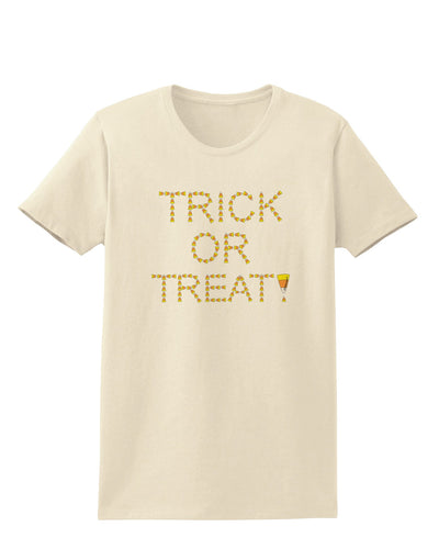 Trick or Treat Candy Corn Halloween Womens T-Shirt-Womens T-Shirt-TooLoud-Natural-X-Small-Davson Sales