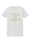 Trick or Treat Candy Corn Halloween Womens T-Shirt-Womens T-Shirt-TooLoud-White-X-Small-Davson Sales