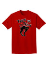 Trick or Treat Cute Black Cat Halloween Adult Dark T-Shirt-Mens T-Shirt-TooLoud-Red-Small-Davson Sales
