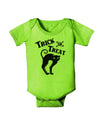 Trick or Treat Cute Black Cat Halloween Baby Romper Bodysuit-Baby Romper-TooLoud-Lime-Green-06-Months-Davson Sales