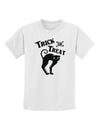 Trick or Treat Cute Black Cat Halloween Childrens T-Shirt-Childrens T-Shirt-TooLoud-White-X-Small-Davson Sales