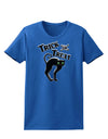 Trick or Treat Cute Black Cat Halloween Womens Dark T-Shirt-TooLoud-Royal-Blue-X-Small-Davson Sales