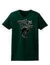 Trick or Treat Cute Black Cat Halloween Womens Dark T-Shirt-TooLoud-Forest-Green-Small-Davson Sales