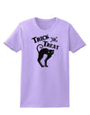 Trick or Treat Cute Black Cat Halloween Womens T-Shirt-Womens T-Shirt-TooLoud-Lavender-X-Small-Davson Sales