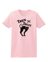 Trick or Treat Cute Black Cat Halloween Womens T-Shirt-Womens T-Shirt-TooLoud-PalePink-X-Small-Davson Sales