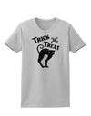 Trick or Treat Cute Black Cat Halloween Womens T-Shirt-Womens T-Shirt-TooLoud-AshGray-X-Small-Davson Sales