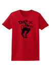 Trick or Treat Cute Black Cat Halloween Womens T-Shirt-Womens T-Shirt-TooLoud-Red-X-Small-Davson Sales