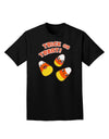 Trick or Treat Cute Candy Corn Halloween Adult Dark T-Shirt-Mens T-Shirt-TooLoud-Black-Small-Davson Sales