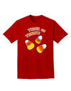 Trick or Treat Cute Candy Corn Halloween Adult Dark T-Shirt-Mens T-Shirt-TooLoud-Red-Small-Davson Sales