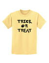 Trick or Treat Halloween Pumpkin Childrens T-Shirt-Childrens T-Shirt-TooLoud-Daffodil-Yellow-X-Small-Davson Sales