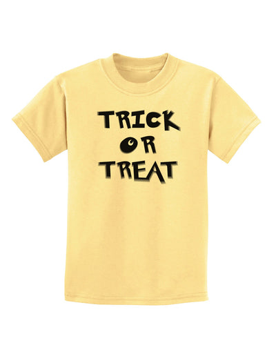 Trick or Treat Halloween Pumpkin Childrens T-Shirt-Childrens T-Shirt-TooLoud-Daffodil-Yellow-X-Small-Davson Sales