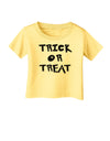 Trick or Treat Halloween Pumpkin Infant T-Shirt-Infant T-Shirt-TooLoud-Daffodil-Yellow-06-Months-Davson Sales