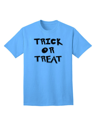 Trick or Treat Halloween Pumpkin - Premium Adult T-Shirt for Festive Celebrations-Mens T-shirts-TooLoud-Aquatic-Blue-Small-Davson Sales