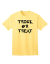 Trick or Treat Halloween Pumpkin - Premium Adult T-Shirt for Festive Celebrations-Mens T-shirts-TooLoud-Yellow-Small-Davson Sales