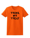 Trick or Treat Halloween Pumpkin Womens T-Shirt-Womens T-Shirt-TooLoud-Orange-X-Small-Davson Sales