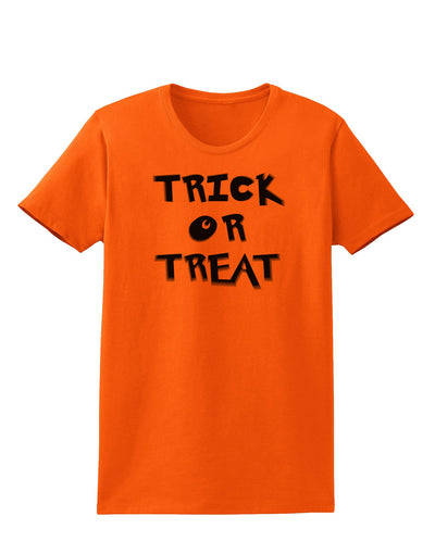 Trick or Treat Halloween Pumpkin Womens T-Shirt-Womens T-Shirt-TooLoud-Orange-X-Small-Davson Sales