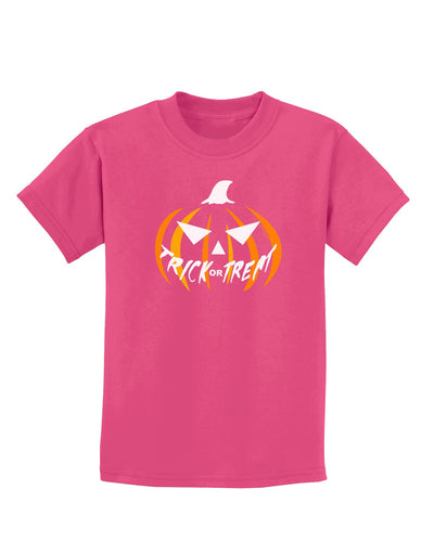 Trick or Treat Jack Childrens Dark T-Shirt-Childrens T-Shirt-TooLoud-Sangria-X-Small-Davson Sales