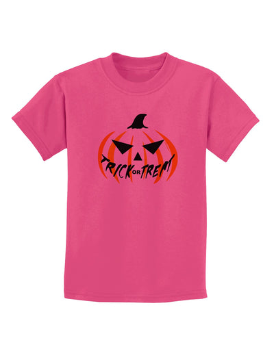 Trick or Treat Jack Childrens T-Shirt-Childrens T-Shirt-TooLoud-Sangria-X-Small-Davson Sales