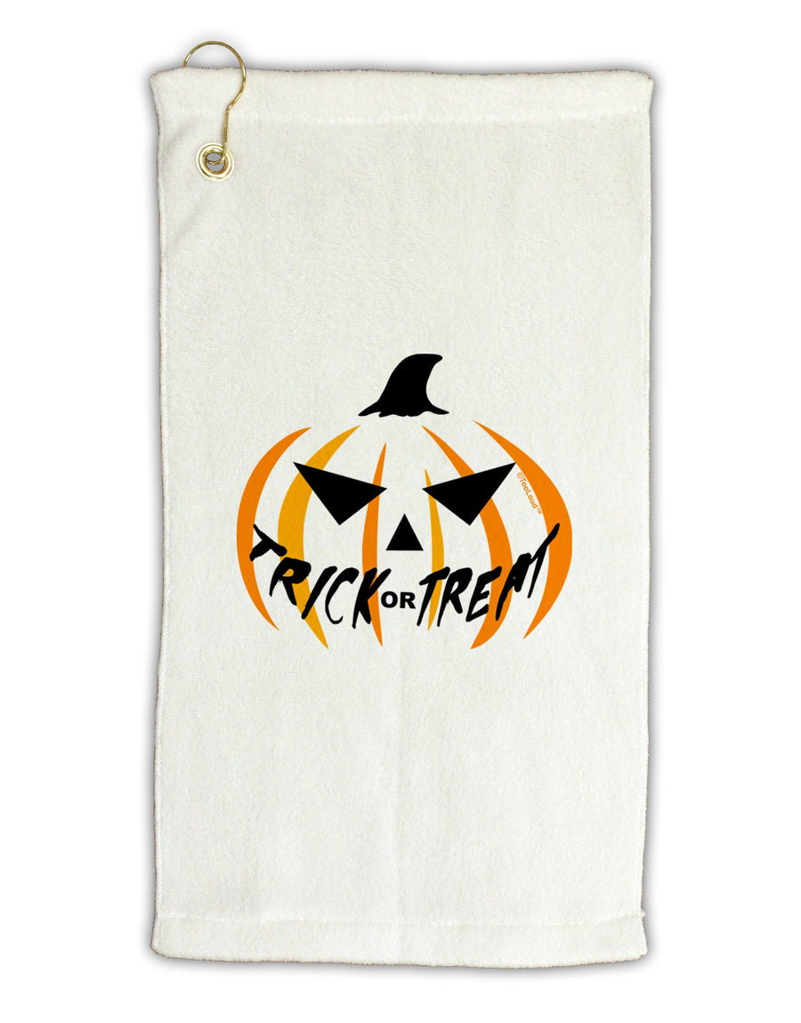 Trick or Treat Jack Micro Terry Gromet Golf Towel 16 x 25 inch-Golf Towel-TooLoud-White-Davson Sales