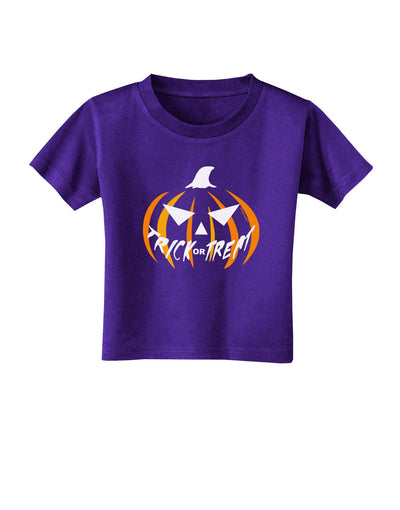 Trick or Treat Jack Toddler T-Shirt Dark-Toddler T-Shirt-TooLoud-Purple-2T-Davson Sales