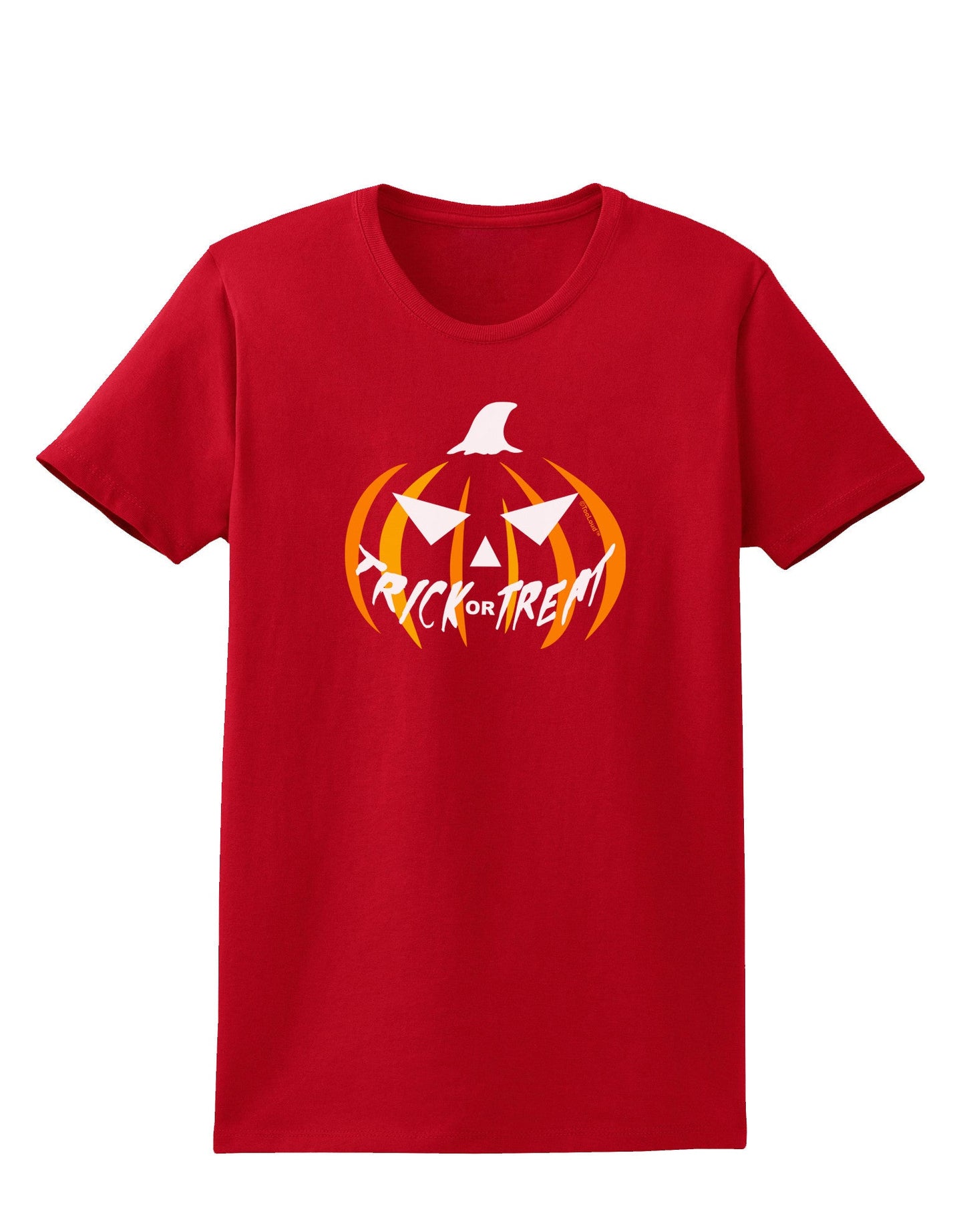 Trick or Treat Jack Womens Dark T-Shirt-TooLoud-Red-X-Small-Davson Sales