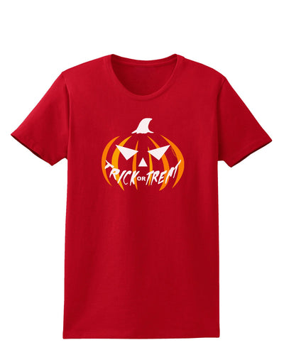 Trick or Treat Jack Womens Dark T-Shirt-TooLoud-Red-X-Small-Davson Sales