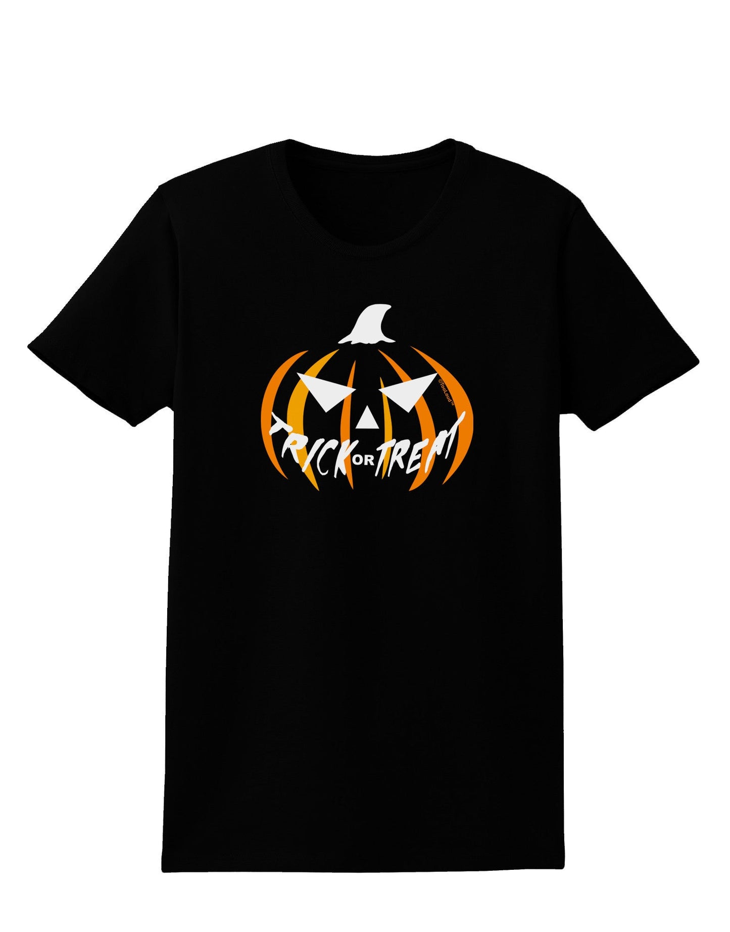 Trick or Treat Jack Womens Dark T-Shirt-TooLoud-Black-X-Small-Davson Sales