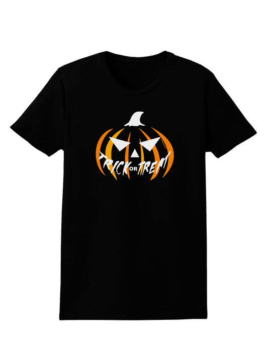 Trick or Treat Jack Womens Dark T-Shirt-TooLoud-Black-X-Small-Davson Sales