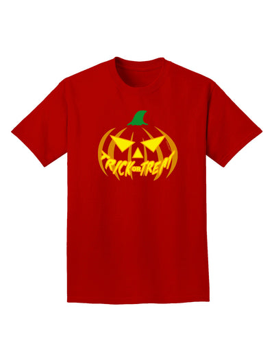 Trick or Treat Jack Yellow Adult Dark T-Shirt-Mens T-Shirt-TooLoud-Red-Small-Davson Sales