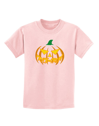 Trick or Treat Jack Yellow Childrens T-Shirt-Childrens T-Shirt-TooLoud-PalePink-X-Small-Davson Sales