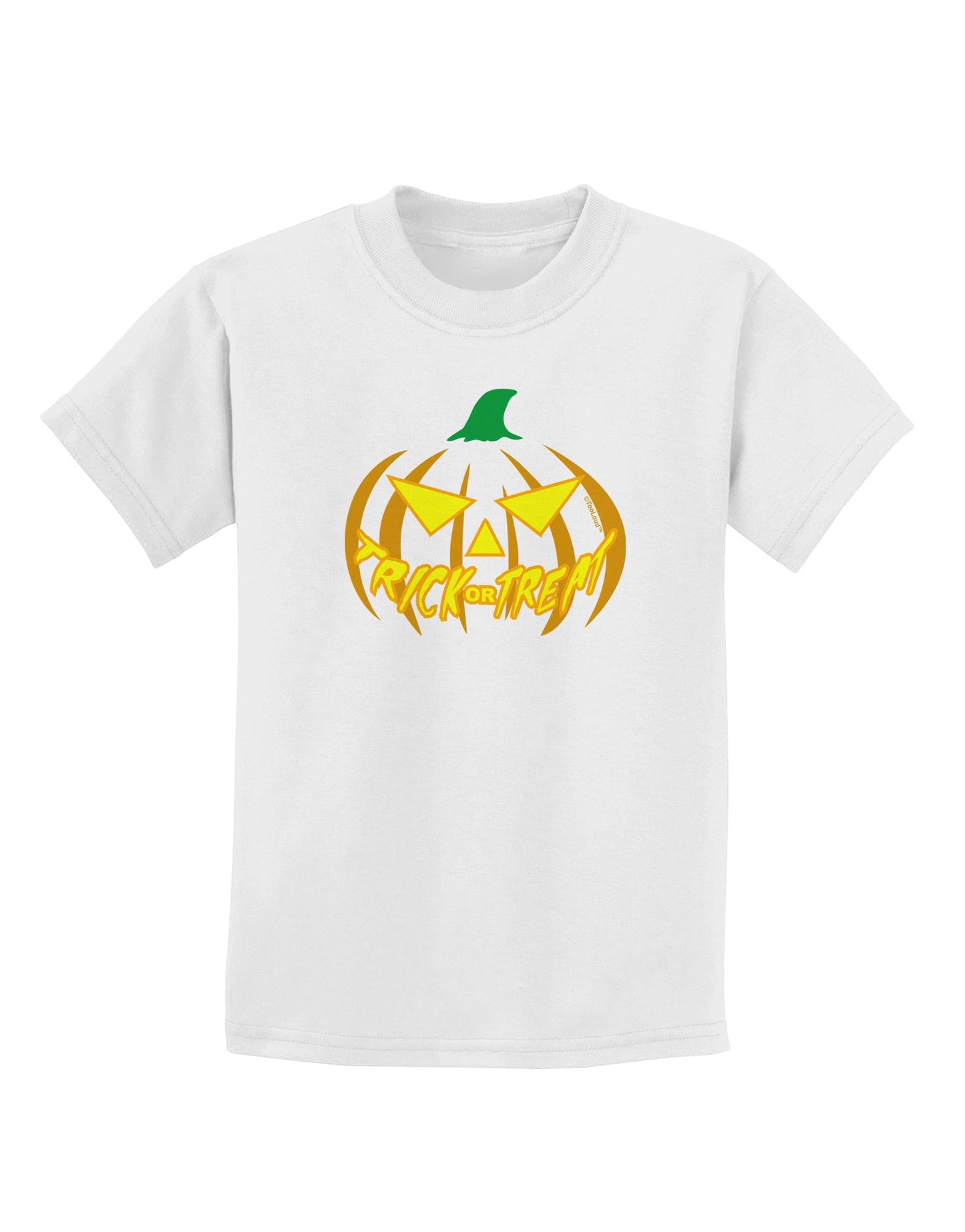 Trick or Treat Jack Yellow Childrens T-Shirt-Childrens T-Shirt-TooLoud-White-X-Small-Davson Sales