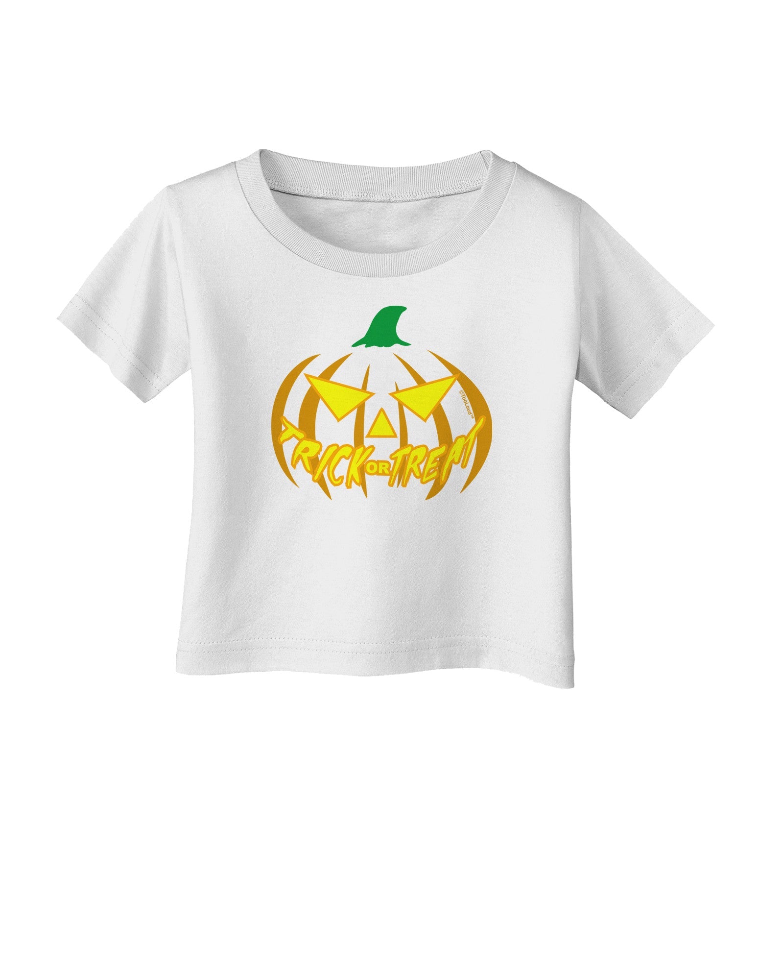 Trick or Treat Jack Yellow Infant T-Shirt-Infant T-Shirt-TooLoud-White-06-Months-Davson Sales