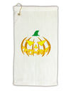 Trick or Treat Jack Yellow Micro Terry Gromet Golf Towel 16 x 25 inch-Golf Towel-TooLoud-White-Davson Sales