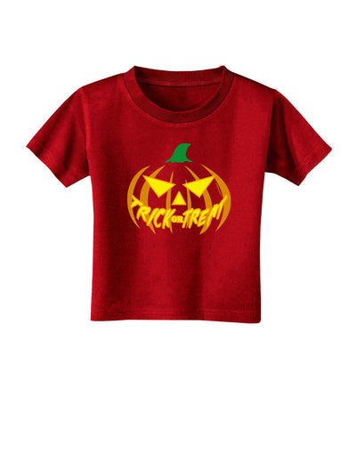 Trick or Treat Jack Yellow Toddler T-Shirt Dark-Toddler T-Shirt-TooLoud-Red-2T-Davson Sales