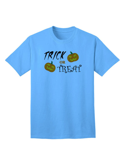 Trick or Treat Pumpkins Adult T-Shirt-unisex t-shirt-TooLoud-Aquatic-Blue-Small-Davson Sales