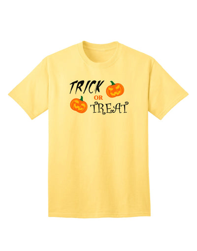 Trick or Treat Pumpkins Adult T-Shirt-unisex t-shirt-TooLoud-Yellow-Small-Davson Sales