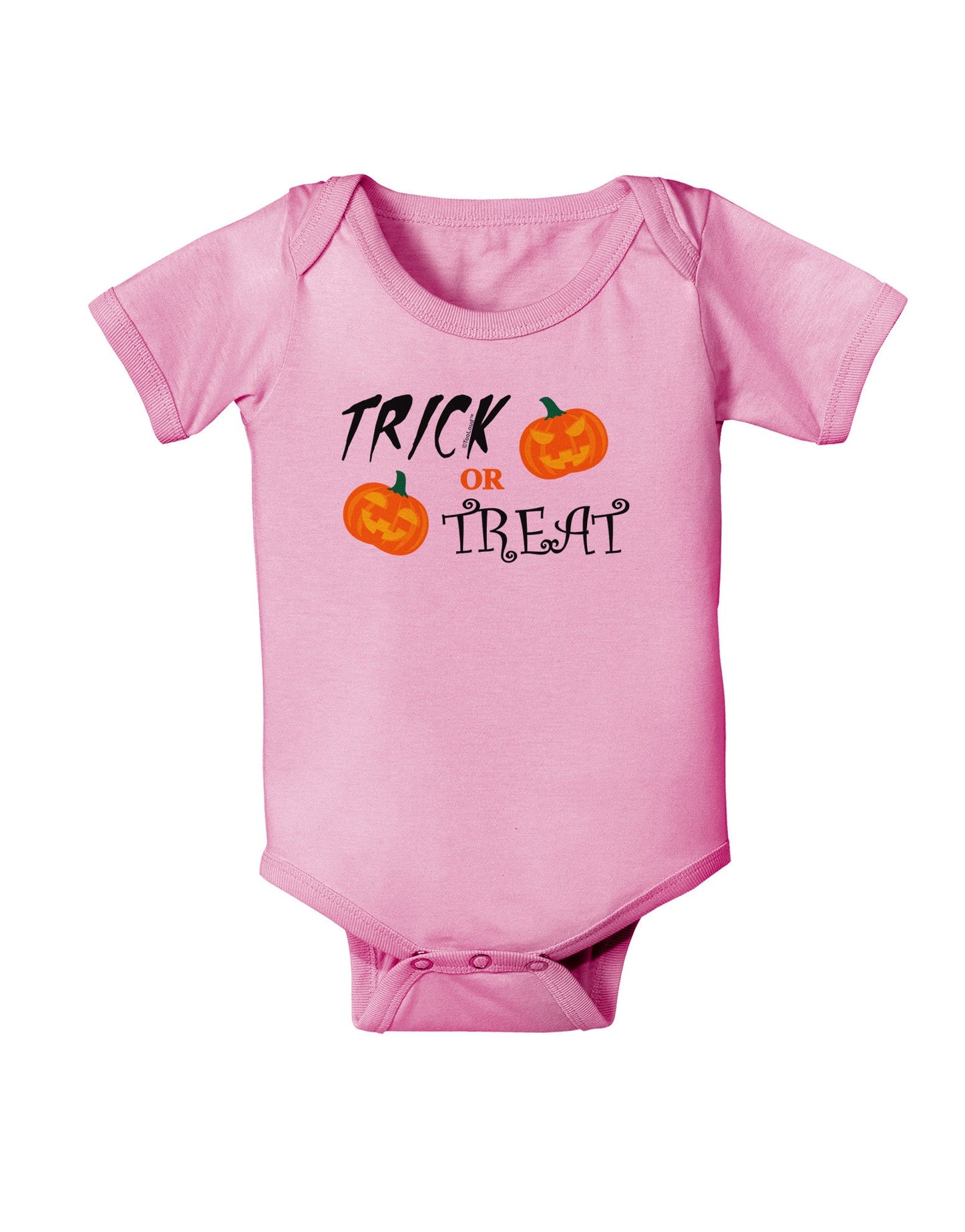 Trick or Treat Pumpkins Baby Romper Bodysuit-Baby Romper-TooLoud-Pink-06-Months-Davson Sales